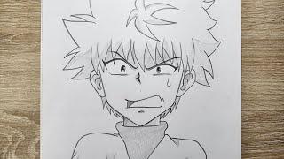 How to Draw Killua step by step tutorial [ Hunter x Hunter ]