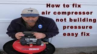 How to repair fix air compressor not building pressure easy fix