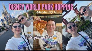 DISNEY WORLD PARK HOPPING! Hollywood Studios, Epcot and Magic Kingdom via Disney Transport! Day 12!