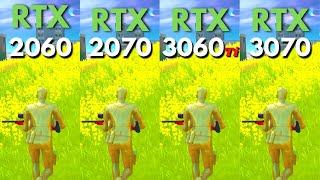 Fortnite RTX 2060 VS RTX 2070 VS RTX 3060Ti VS RTX 3070 |   1080p