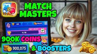 Match Masters Hack 2025  How to Get 900K Free Unlimited Coins & Boosters (iOS & Android)