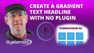 Divi Theme Create A Gradient Text Headline With No Plugin 