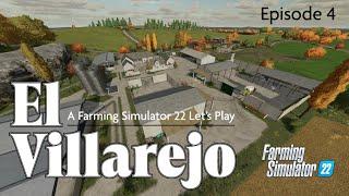 Farming Simulator 22: El Villarejo! Episode 4 - Edit the Placeables File, Harvest the Sunflowers