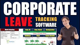 Corporate LEAVE Tracking Software in Excel