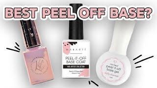 Comparing 3 Gel Peel Off Base Coats UNDER Gel X | Makartt, Koko & Claire, and Daily Charme