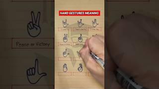 Different Hand Gestures & Their Meanings