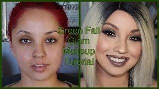 Green Fall Glam Makeup Tutorial | Edgar Campos