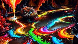 [Copyright Free] Background Video Abstract Paint Colorful Liquid: UHD, 4K - Ultra HD (No Sound )
