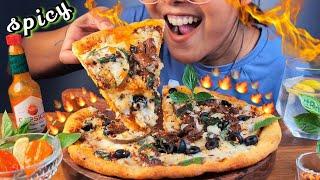 I TRIED NEW PIZZA RECIPE AND FAILED  | COOKING & EATING HOMEMADE PIZZA WITH BHOOTJOLOKIA MUKBANG