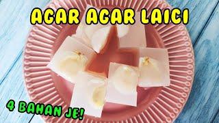 Agar Agar Laici, Dessert Simple Guna 4 Bahan Je! Senang & Sedap!