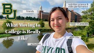 COLLEGE MOVE IN VLOG *freshman year* @BaylorUniversity | welcome week, dorm organization & friends