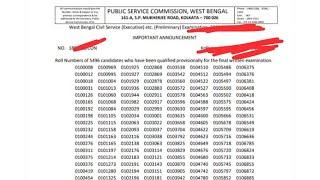 WBCS Prelims Result 2024 | Download | Cut-off Marks