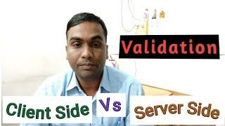 What is Validation? | client side vs server side validation