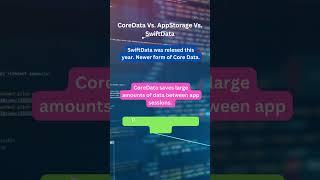 CoreData vs. AppStorage vs. SwiftData #SwiftUI #SwiftuiTutorials #Shorts #appledevs