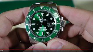 Rolex Submariner The Green Hulk 116610LV unboxing real not fake