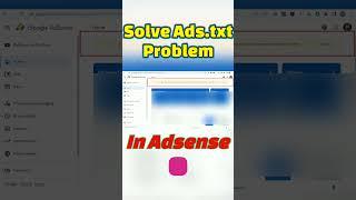 how to solve ads.txt file problem in adsense