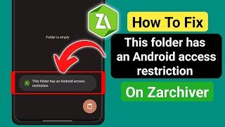 Obb/data folder access restriction - this folder has android access restriction Zarchiver