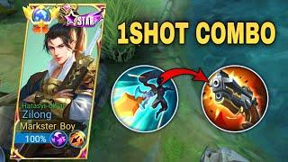 ZILONG ANNOYING COMBO TRICK UNLI PASSIVE! ZILONG ONE SHOT BUILD 2023 - MLBB