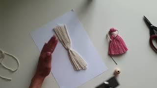 Macrame doll tutorial.