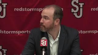 2016 Men's Basketball Head Coach John Alesi Talks at Post-Game St. John's Press Conference