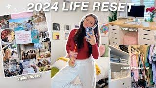 NEW YEAR LIFE RESET  deep cleaning, vision board + goals, organizing & planning