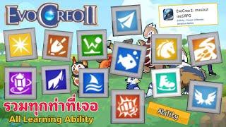 รวมจุดเรียนทุกท่า All Ability Learning Location Evocreo 2 Monster Trainer RPG