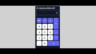 Calculator App with React Hooks & Tailwindcss for beginners - React Micro Project