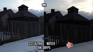 Real World Comparison Samsung S23 Ultra vs Note 9