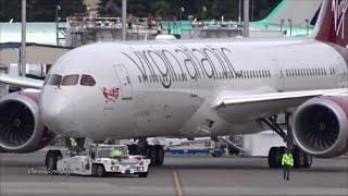 Virgin Atlantic 787-9 "Olivia Rae" Engines Roar To Life on Delivery Flight @ KPAE Paine Field