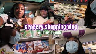 Grocery Shopping Vlog With My Friends | Zakia Tookes