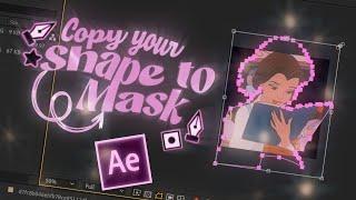COPY SHAPE LAYER  TO MASK In After effects! | Easy Tutorial