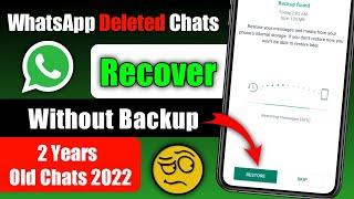 How To Recover Whatsapp Deleted Chat Without Backup | How To Recover Whatsapp Deleted Messages