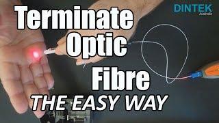 How to Terminate Optic Fibre the Easy Way including my 3 tips. SC Connector and splice.