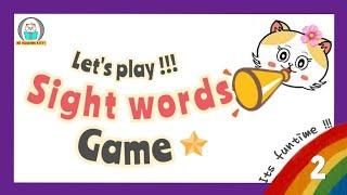 Learn Sight Words  through Games for Kindergarten | Exercise with sight words / Game - 2