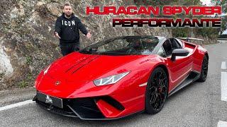 Le son du V10 atmo !!!Test Lamborghini Huracan performante spyder !!!