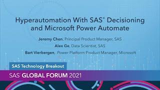 Hyperautomation With SAS Decisioning and Microsoft Power Automate