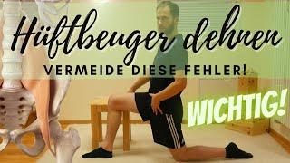 Hüftbeuger verkürzt? So dehnst Du ihn richtig! (Dehnung M.iliopsoas & M.rectus femoris)