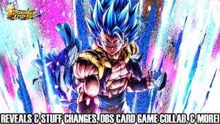 CHANGES TO REVEALS & STUFF, DBS CARD GAME COLLAB, & MORE!!! Dragon Ball Legends Info!