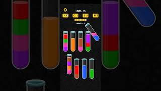 color water sort 3d level 13 gameplay walkthrough solution