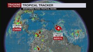 Tropical Storm Chris forms in the western Gulf of Mexico