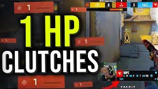 The Closest 1HP Clutches in CS:GO History!