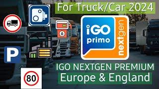 iGO Nextgen Premium 2024 for Truck & Car | Europe & England Maps | Android 14 Support