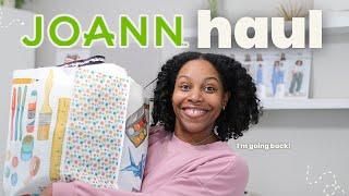 first joann haul | sewing | fabrics