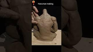 bajrangbali sculpture making with natural Mitty #short #how #bajrangbali#hanuman #creative#crafts