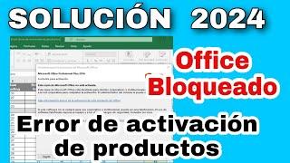 ACTIVAR MICROSOFT OFFICE para siempre eliminando "Error de activación de productos" Método 2024