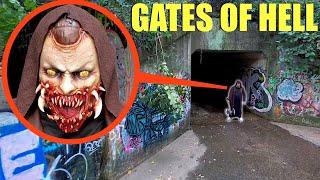 drone catches Horns the Demon at the Gates Of Hell (Do NOT try to pass him)