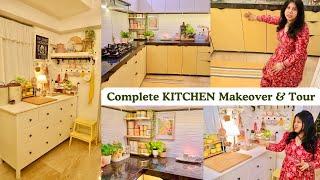 My KITCHEN MAKEOVER | Organized Kitchen Tour | Indian Kitchen & Countertop Organization Ideas & Tips