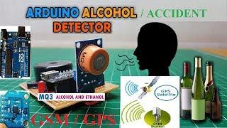 Alcohol Detection & Accident Prevention of Vehicle using Arduino - Alcohol | MQ-3 | Accident | MEMS