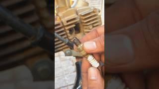 Spark Plug cleaning  #bikerepair #bikerestoration  #modified #automobile #viralvideo