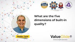 What are the five dimensions of built in quality in SAFe?